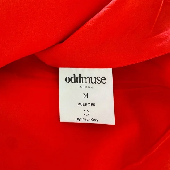 Odd Muse Red Strapless Dress - Picture 5 of 7